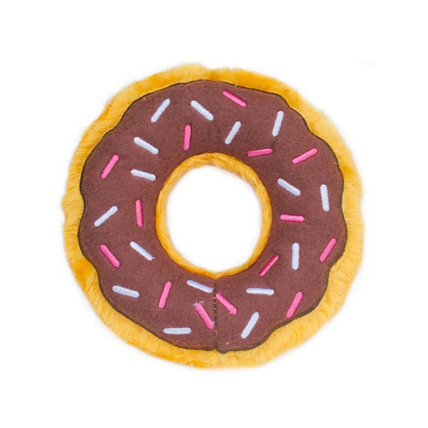 ZippyPaws Donutz Dog Toy Chocolate, Medium