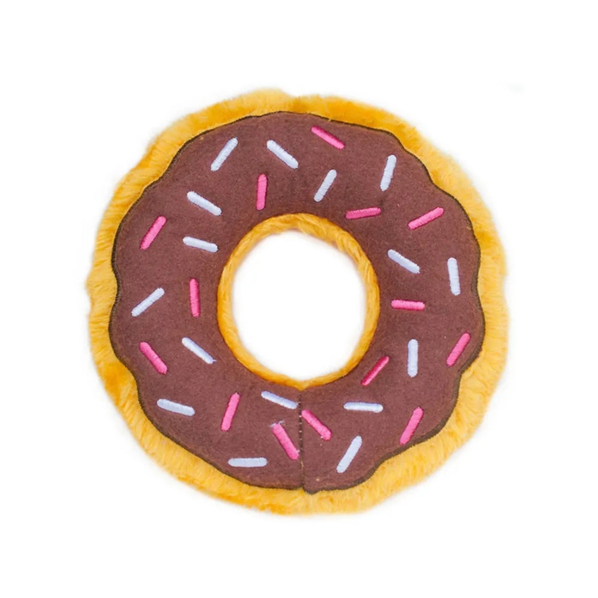 ZippyPaws Donutz Dog Toy Chocolate, Medium