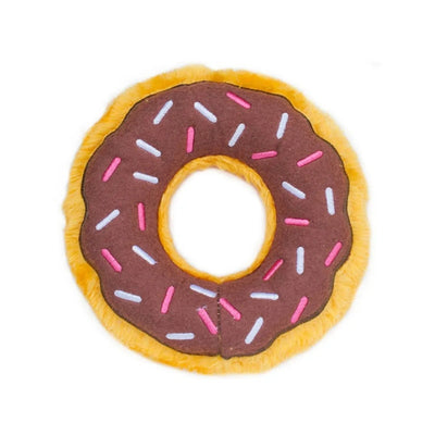 ZippyPaws Donutz Dog Toy Chocolate, Medium - Pets Perfect