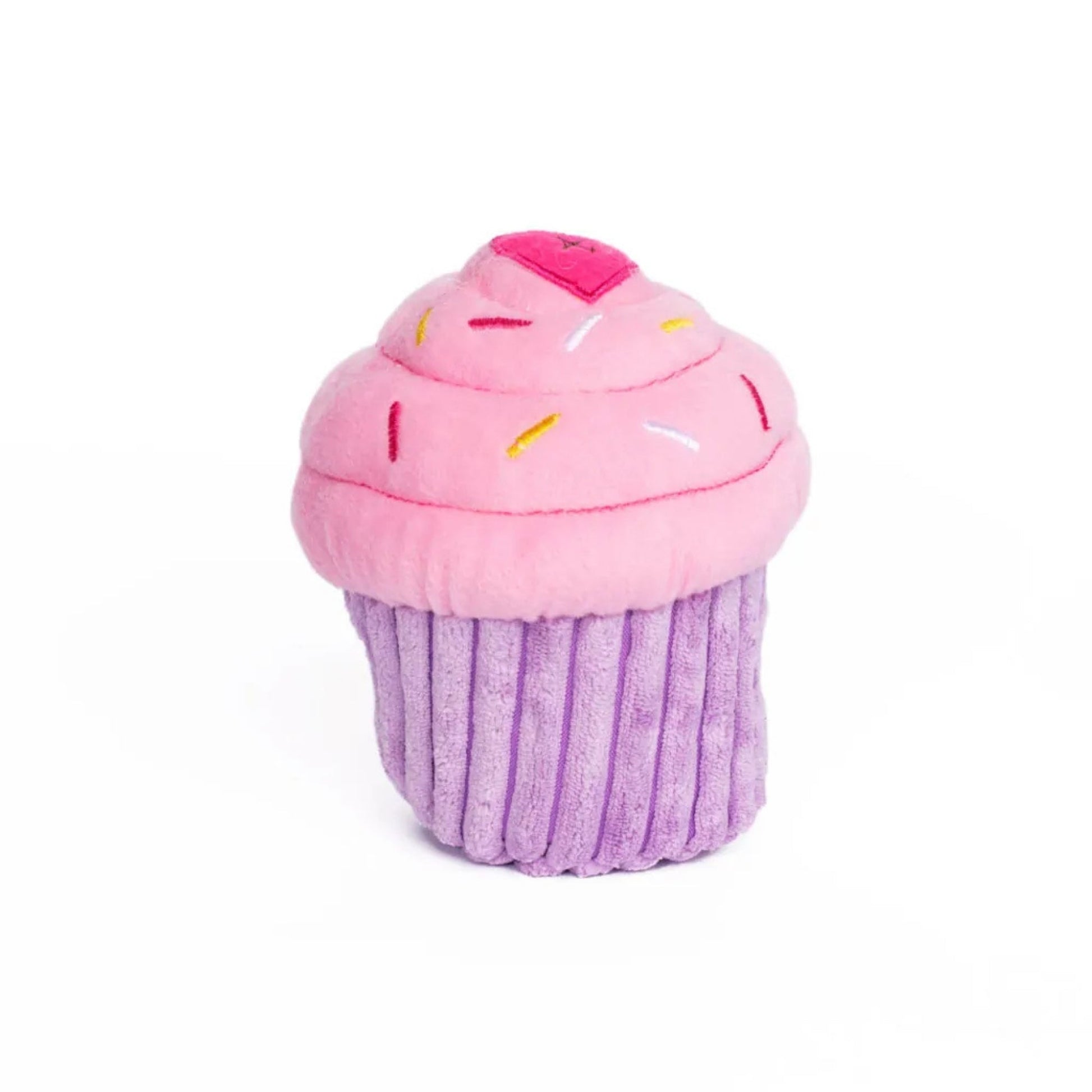 ZippyPaws Cupcake Dog Toy, Pink, Medium