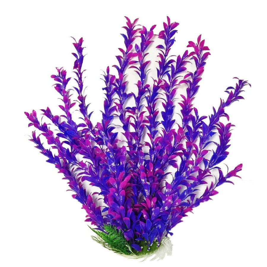 AquaTop Hygro Aquarium Plant with Weighted Base, Pink, Purple, 20 in