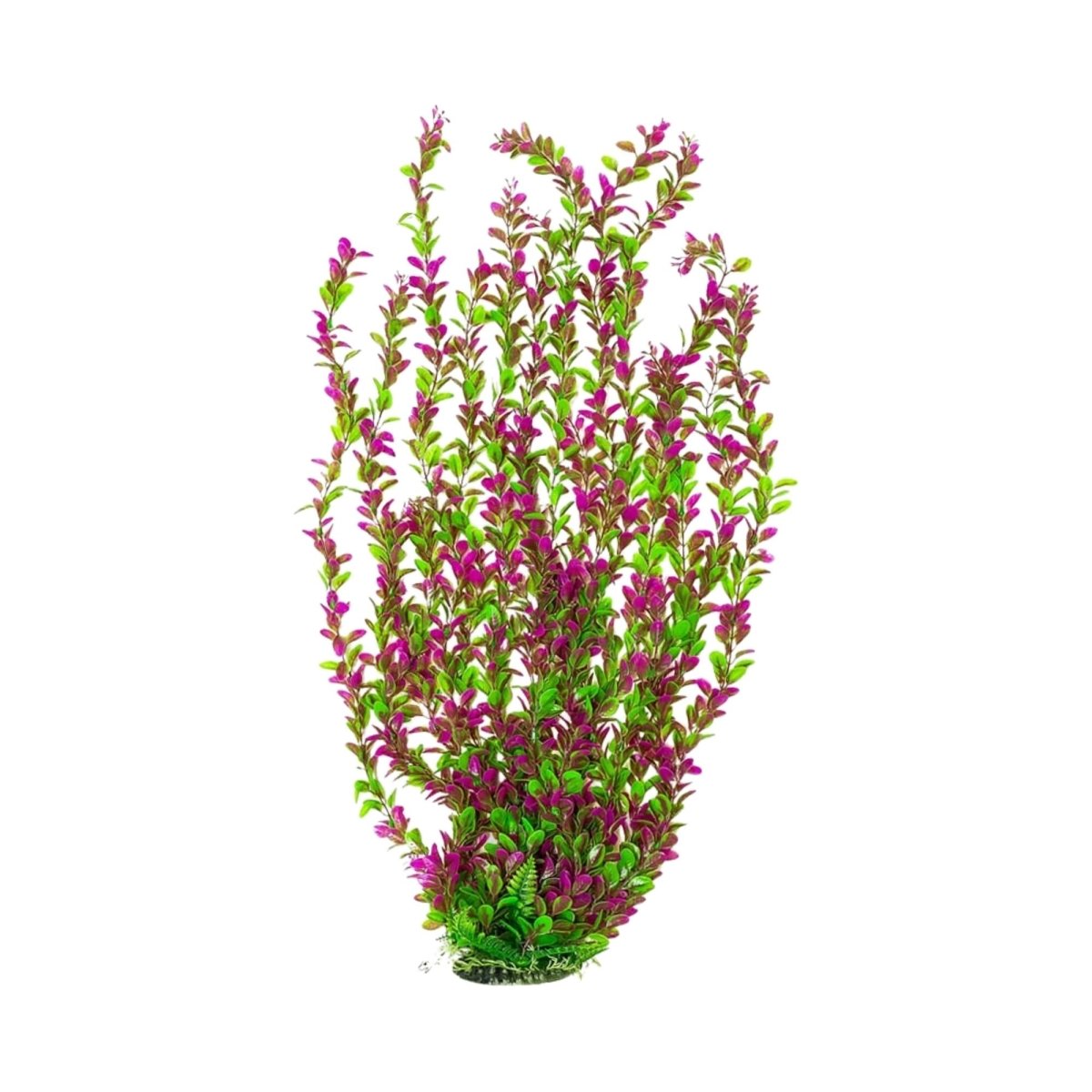 Aquatop Aquarium Plant with Weighted Base Green, Pink 1ea/30 in, Tall - Pets Perfect