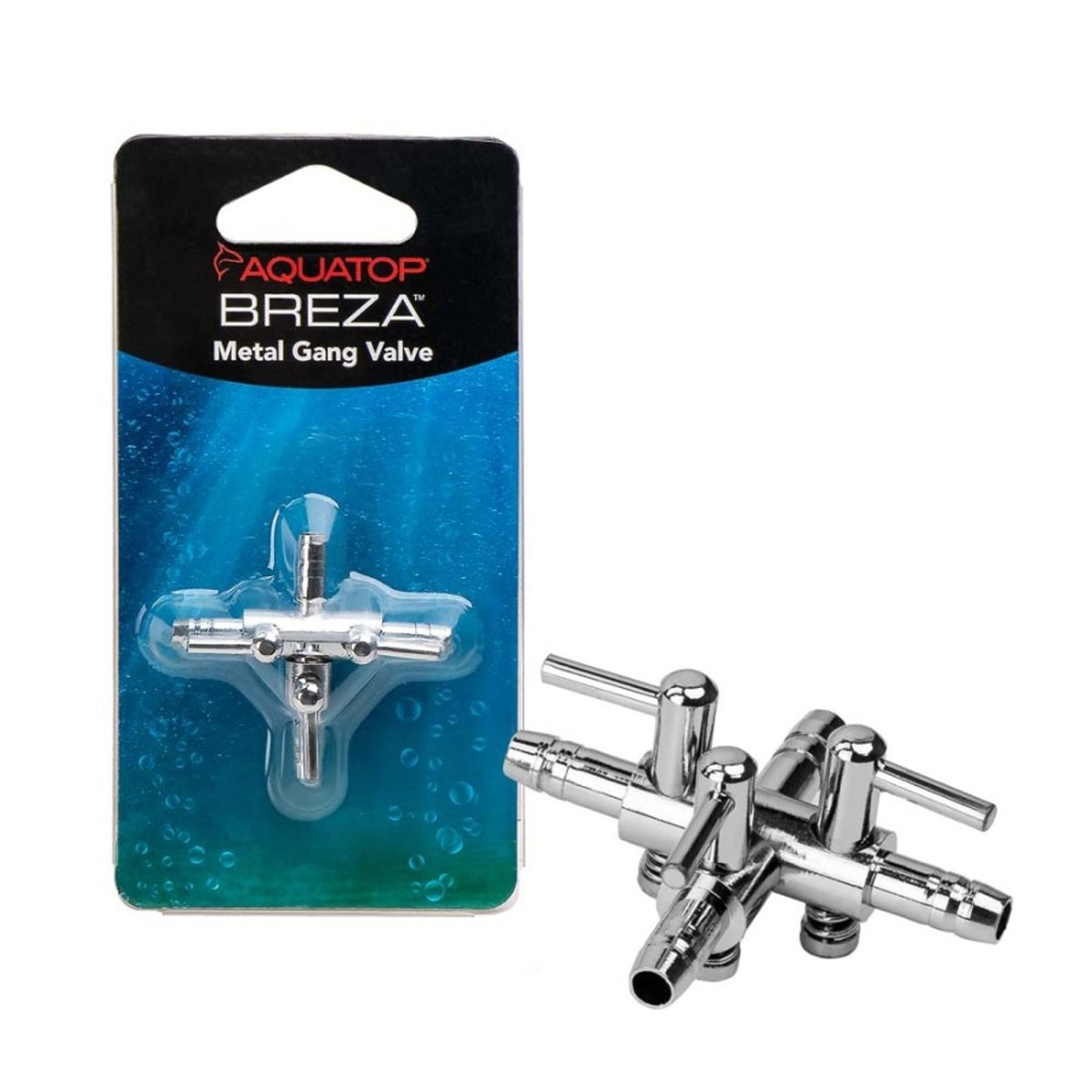 Aquatop BREZA Metal Gang Valve 3Way, Silver, 1ea - Pets Perfect