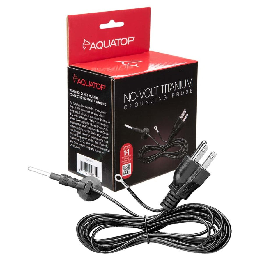 AquaTop NOVOLT Titanium Aquarium Grounding Probe Black