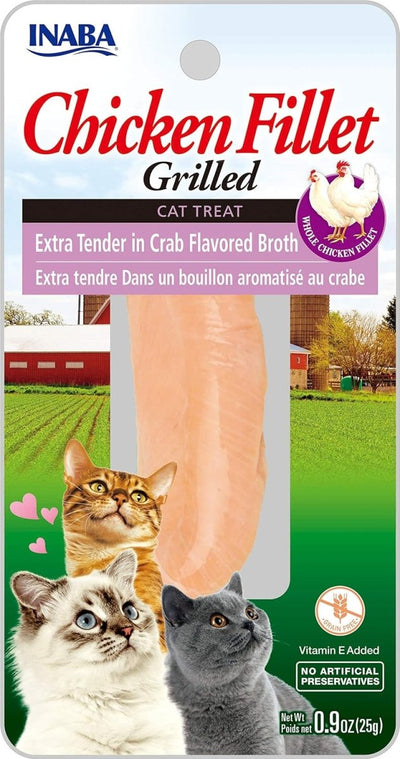 Inaba Chicken Fillet Grilled Xtend with Flavor Broth Crab .9 oz. 6 ct