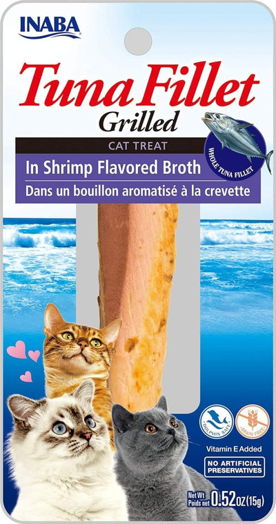 Inaba Tuna Fillet Grilled with Flavored Broth Shrimp .52 oz. 6 ct