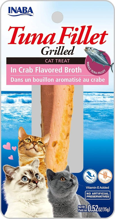 Inaba Tuna Fillet Grilled with Flavored Broth Crab .52 oz. 6 ct