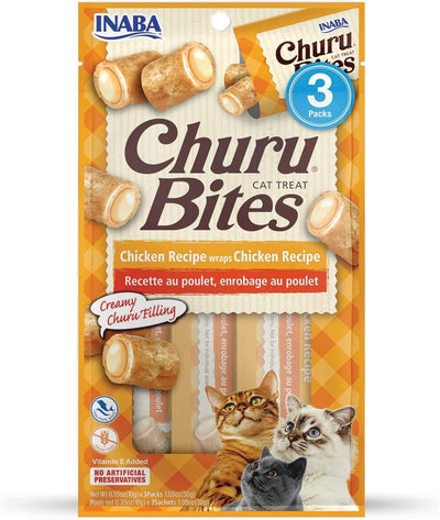 Inaba Churu Bites Cat Treats Chicken .35 oz. 3 ct 6 ct