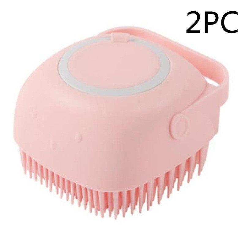 Silicone Pet Grooming Bath Brush - Massage Brush for Dogs & Cats - Pets Perfect