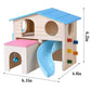Natural Wood Hamster Hideout Eco - Friendly Nest - Pets Perfect