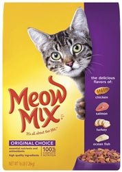 Meow - Mix Original Choice Dry Cat Food Chicken, Turkey, Salmon & Ocean Fish 16lb - Pets Perfect