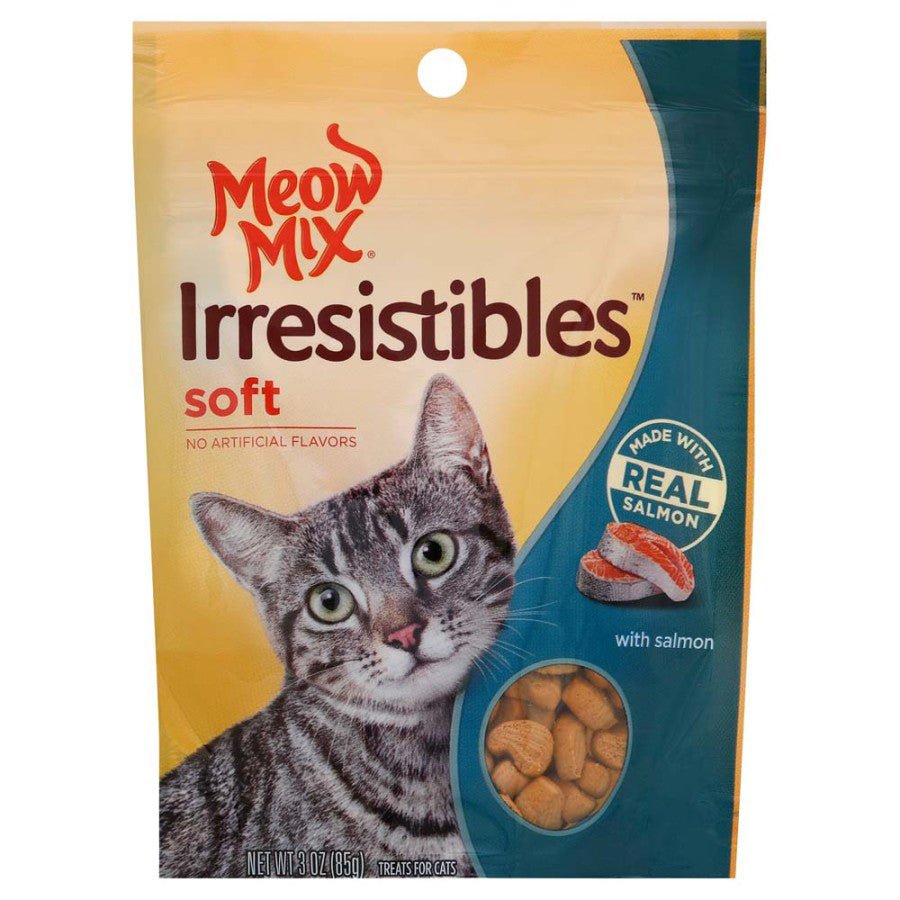 Meow - Mix Irresistibles Soft Cat Treats Salmon 5ea/3 oz - Pets Perfect