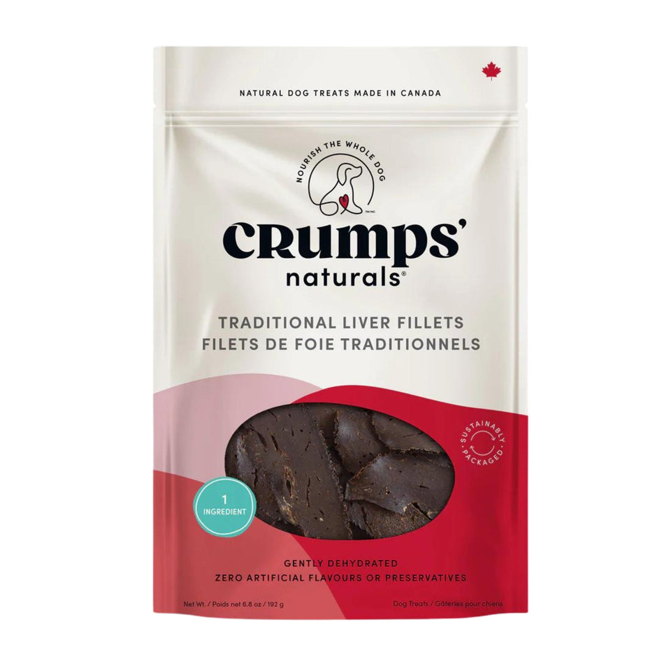 Crumps 6.8 oz Traditional Liver Fillets (100% Beef Liver)