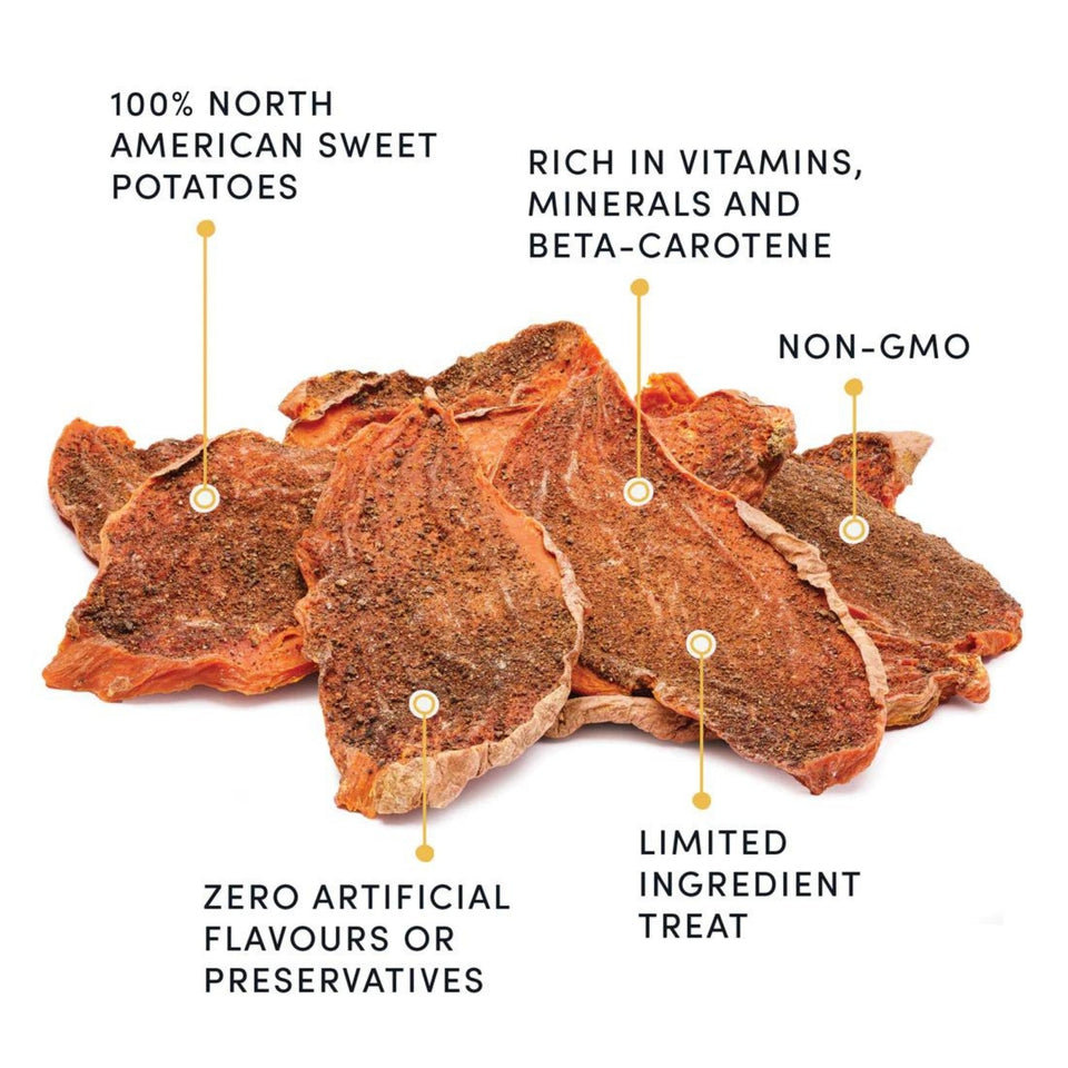 Crumps Naturals Sweet Potato with Liver Chews Dog Treats