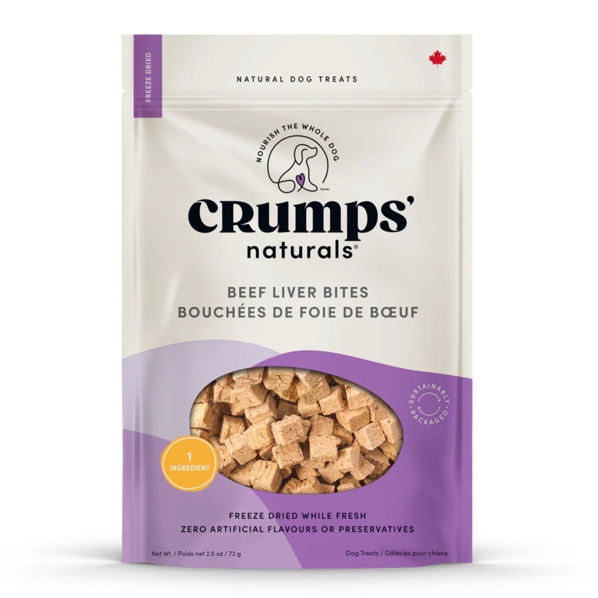 Crumps Naturals Beef Liver Bites Freeze - Dried Dog Treats - Pets Perfect