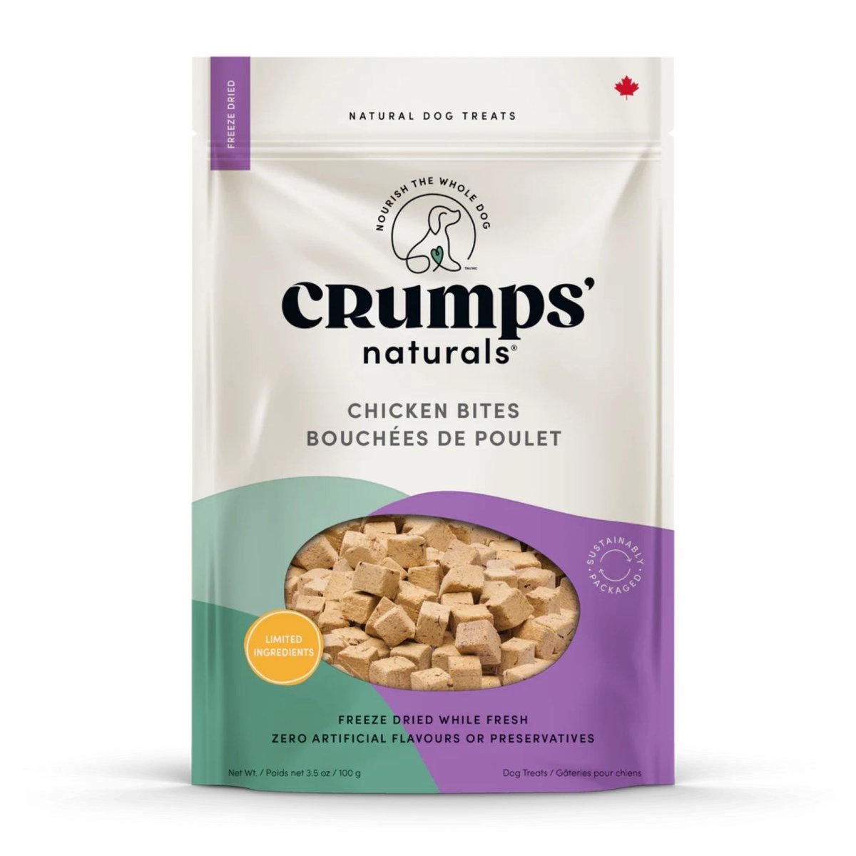Crumps Naturals Dog 3.5oz. Chicken Bites - Pets Perfect