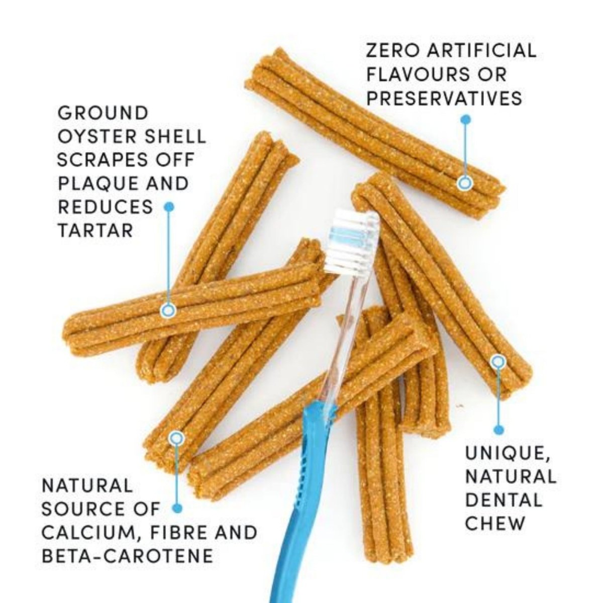 Crumps Naturals Pumpkin Spice Plaque Buster Dental Dog Treats 10 - Pack - Pets Perfect