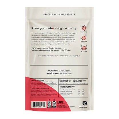 Crumps Dog 1.9oz. Mini Trainers Freeze - dried Pork Hearts - Pets Perfect
