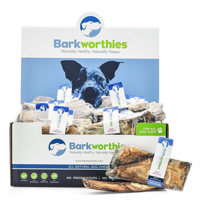 Barkworthies - Long-Lasting Beef Rib Bone Dog Chew, 50 ct