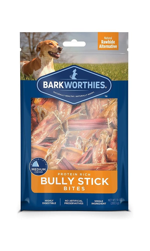 Barkworthies Bully Stick Bites Dog Treat 1ea/10 oz - Pets Perfect