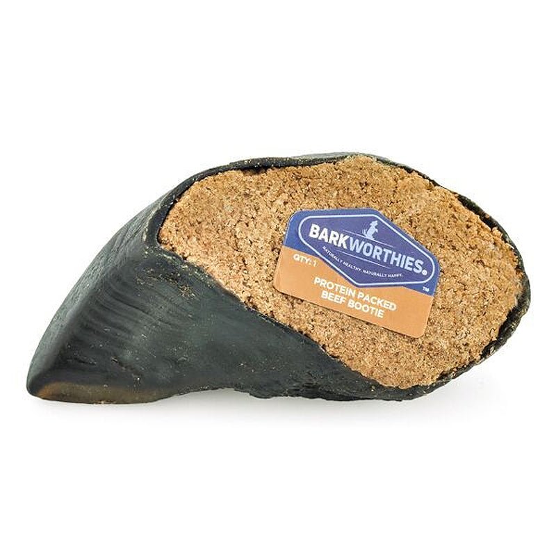 Barkworthies Protein Packed Beef Bootie Dog Treat Peanut Butter, 20ea/One Size - Pets Perfect