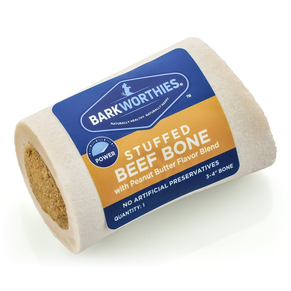Barkworthies Shin Bone Stuffed With Peanut Butter 15ea/34 in, 15 ct - Pets Perfect