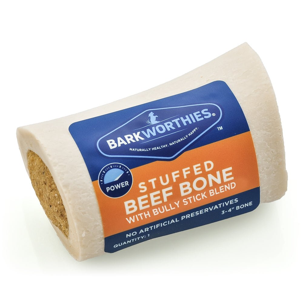 Barkworthies Shin Bone Stuffed With Bully Stick 1ea/34 in, 15 ct - Pets Perfect