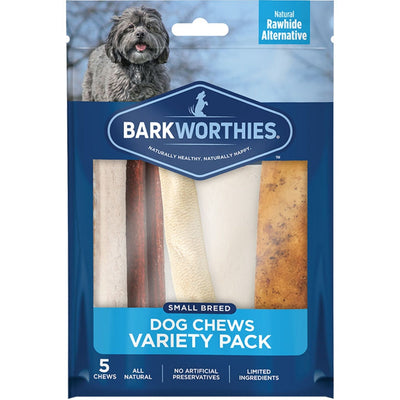 Barkworthies Variety Pack Dog Treats Small, 5 ct