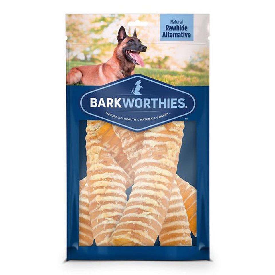 Barkworthies Dog Trachea Beef 4-8 in*