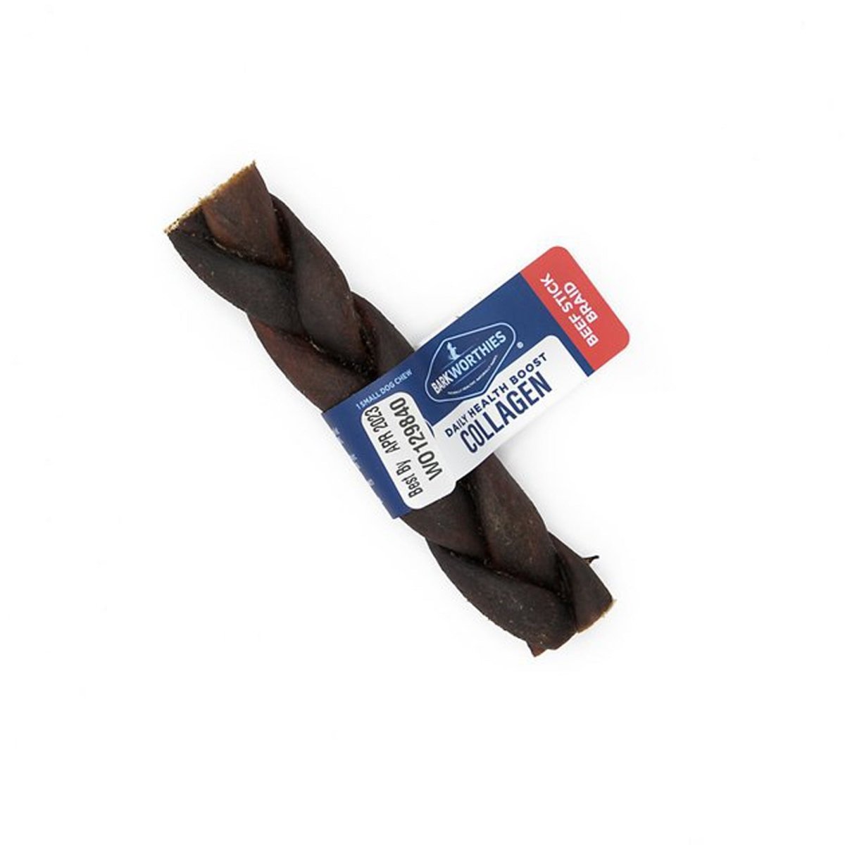 Barkworthies Collagen Beef Stick Braid Dog Treat 50ea/5 in, 50 ct - Pets Perfect