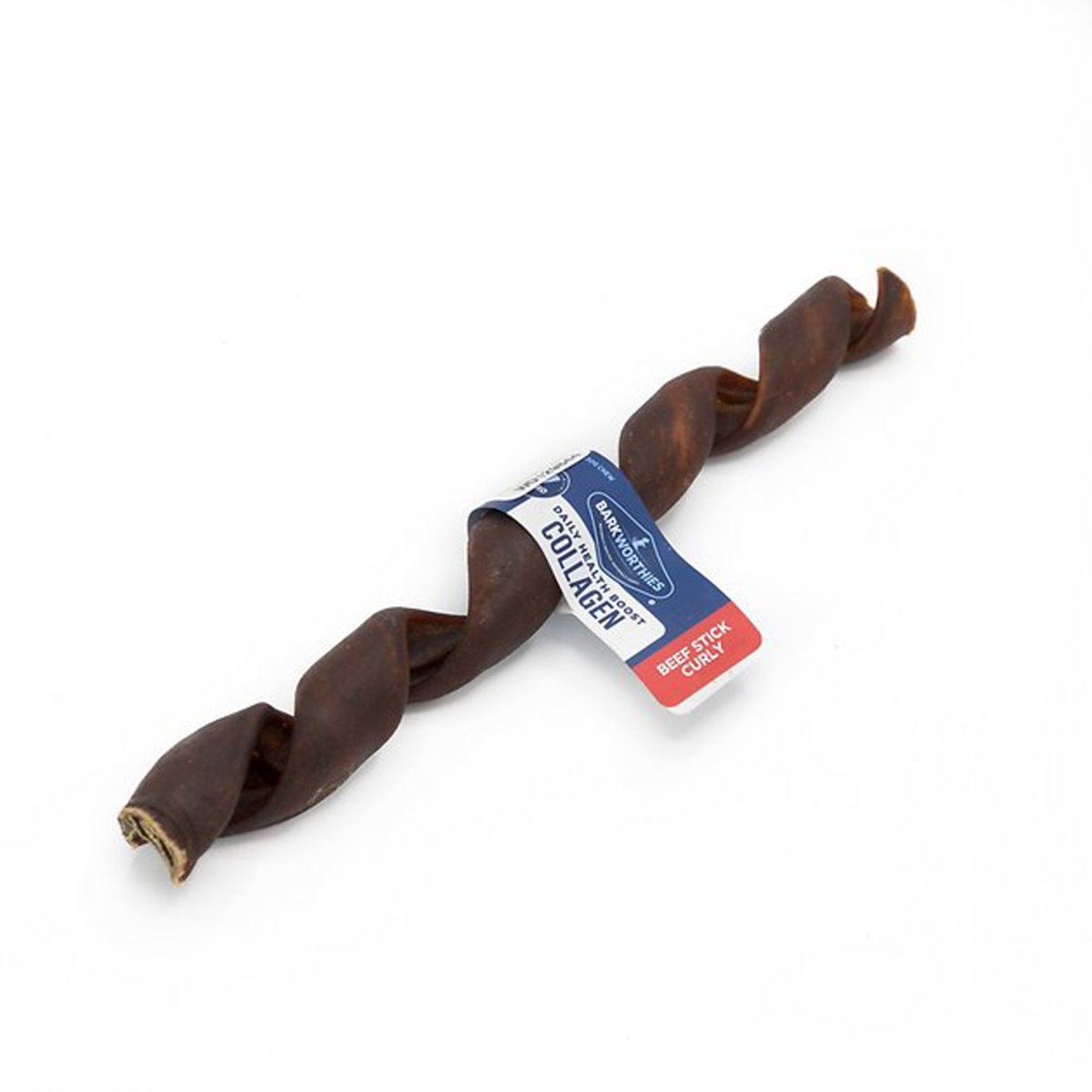 Barkworthies Collagen Beef Stick Curly Dog Treat 20ea/9 in, 20 ct - Pets Perfect