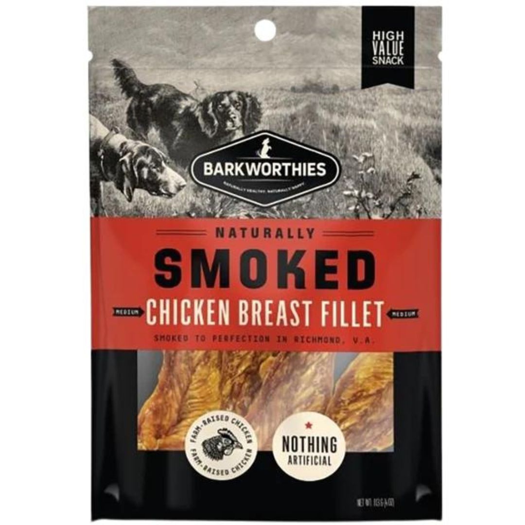 Barkworthies Smoked Chicken Breast Fillet Dog Treat 1ea/MD, 4 oz - Pets Perfect