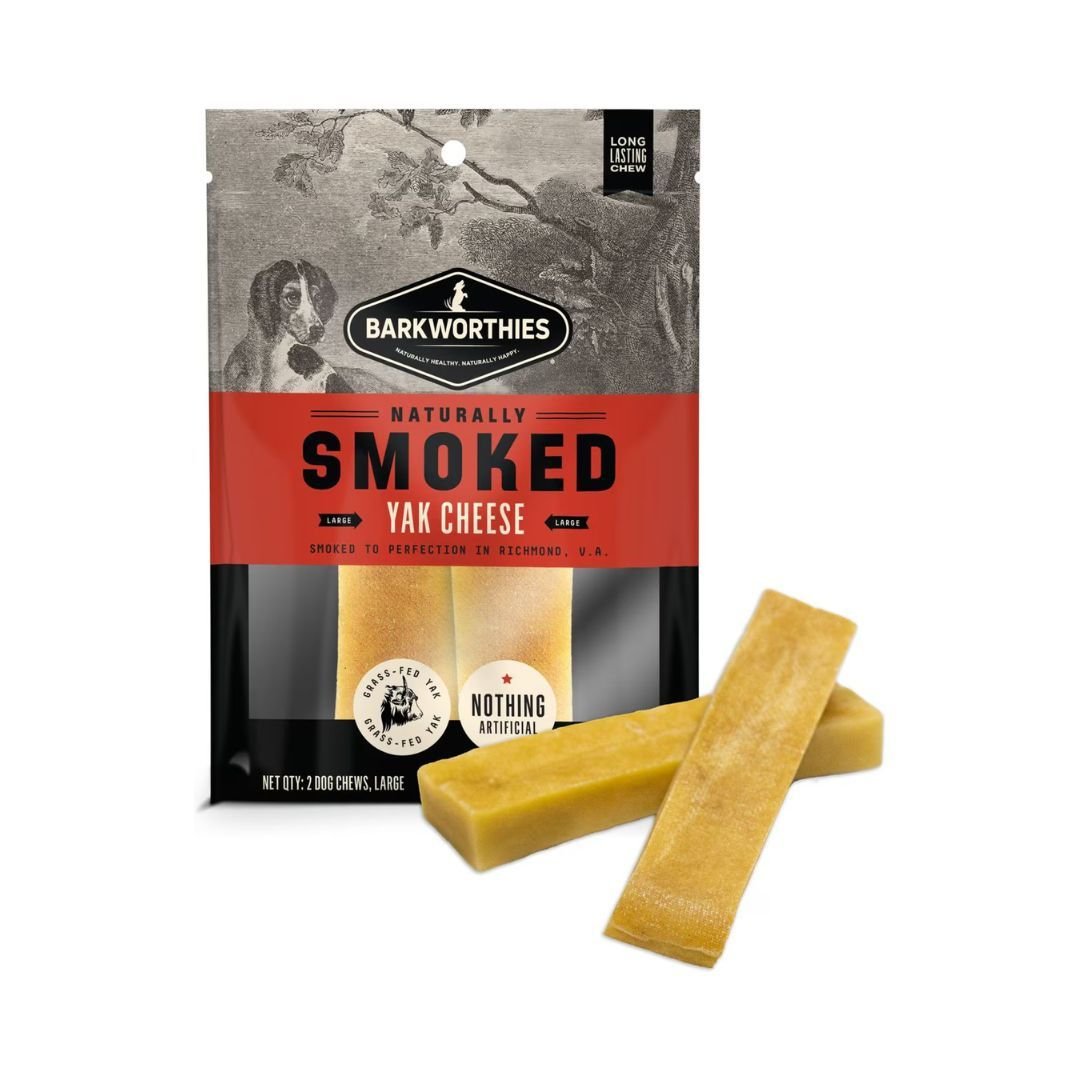 Barkworthies Smoked Yak Cheese Dog Treat 20ea/LG - Pets Perfect
