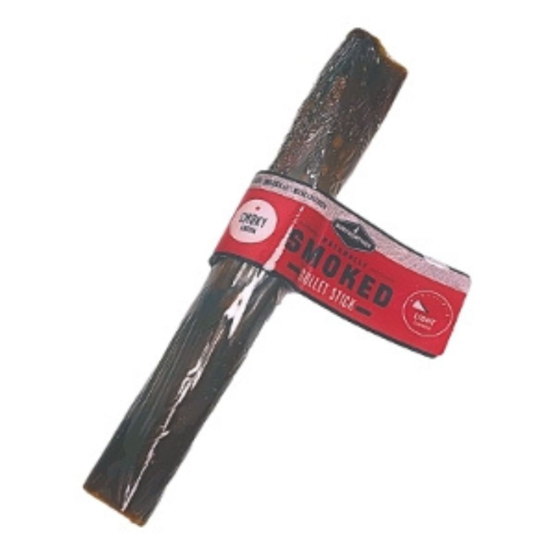 Barkworthies – Long - Lasting Smoked Beef Gullet Stick 6" Dog Chew | Case of 75 - Pets Perfect