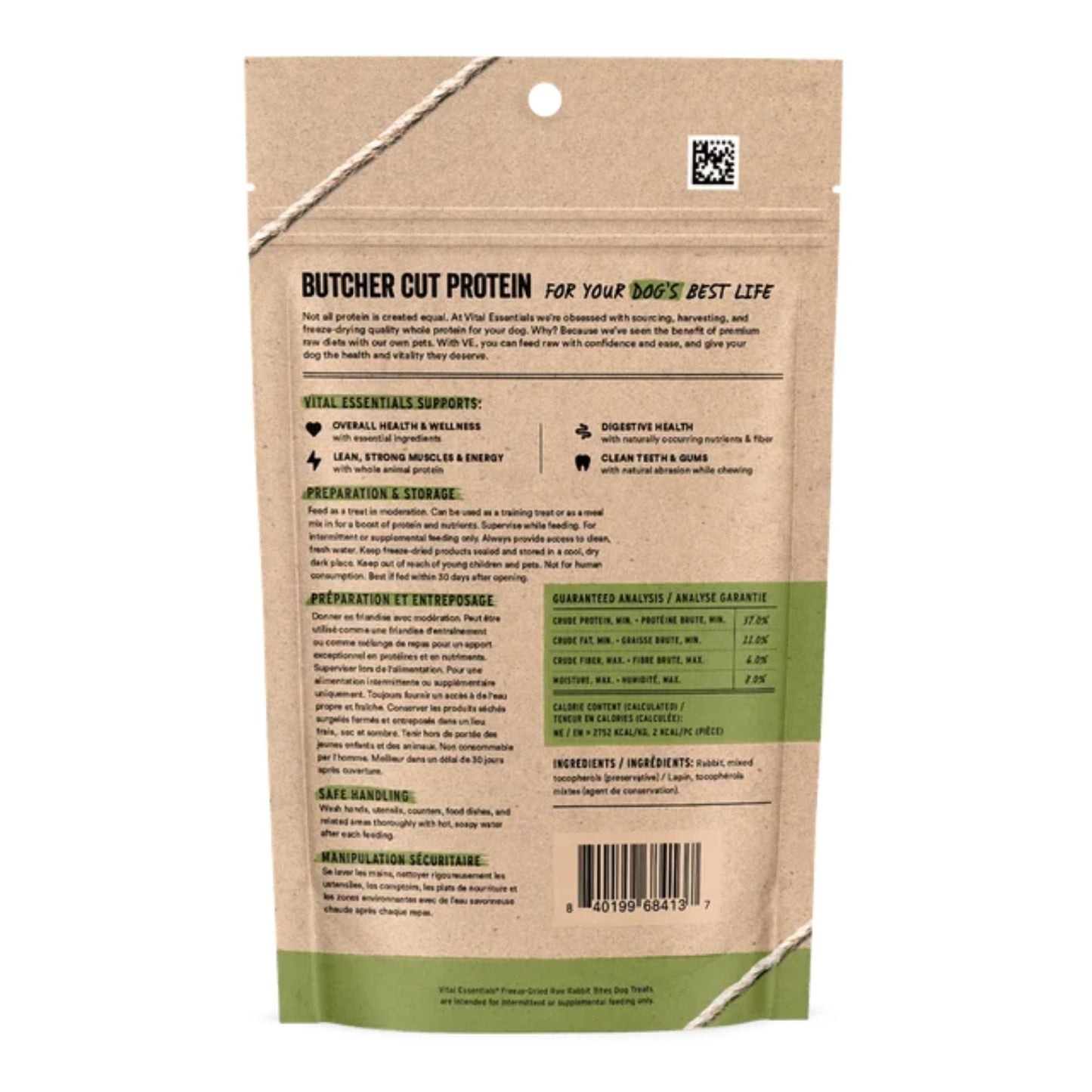 Vital Essentials Dog Freeze-Dried Dog Treat Bites Rabbit, 5 oz, view 2