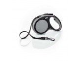 Flexi New Comfort Retractable Tape Dog Leash Grey 16 ft, Medium, view 2