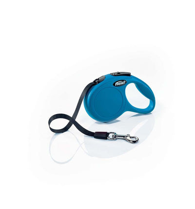 Flexi Classic Nylon Cord Dog Leash, Blue, 10 ft, X-Small, up to 26 lb