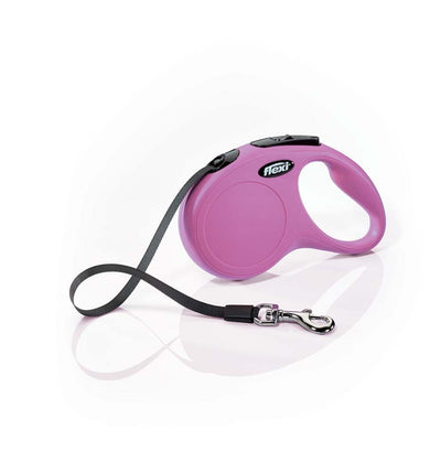 Flexi Flexi Classic Nylon Cord Dog Leash, Pink, 16 ft, Small, up to