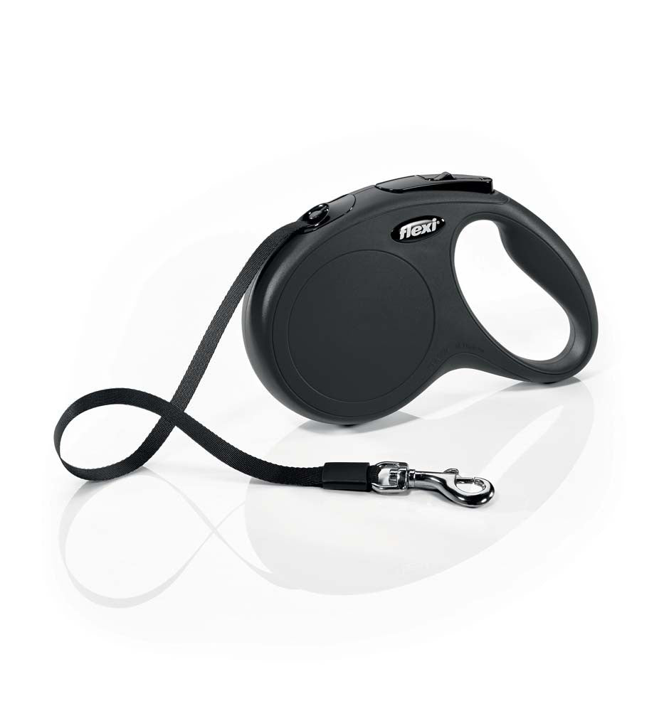 Flexi Flexi Classic Nylon Cord Dog Leash Black 1ea/16 ft, MD, Up To 55 lb - Pets Perfect