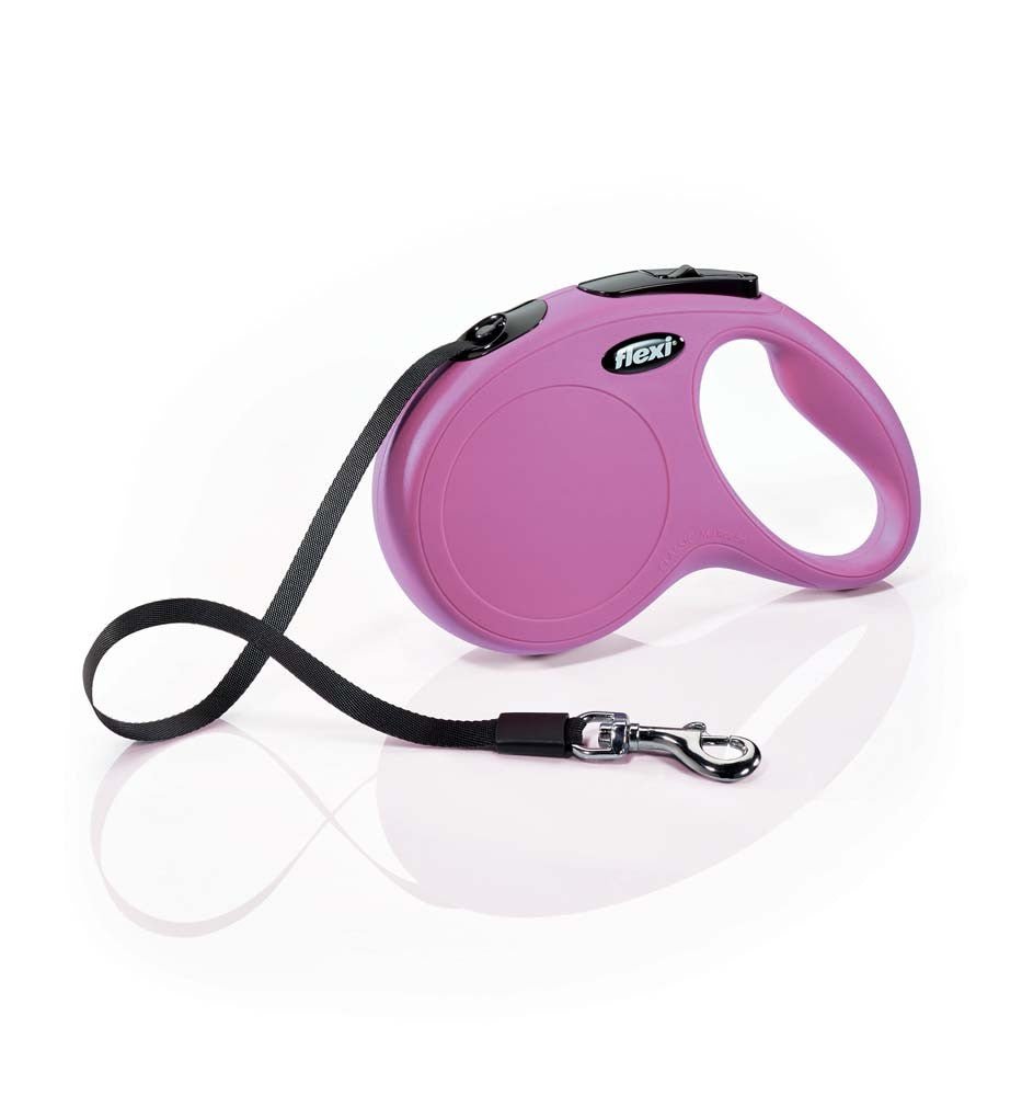 Flexi Flexi Classic Nylon Cord Dog Leash Pink 1ea/16 ft, MD, Up To 55 lb - Pets Perfect