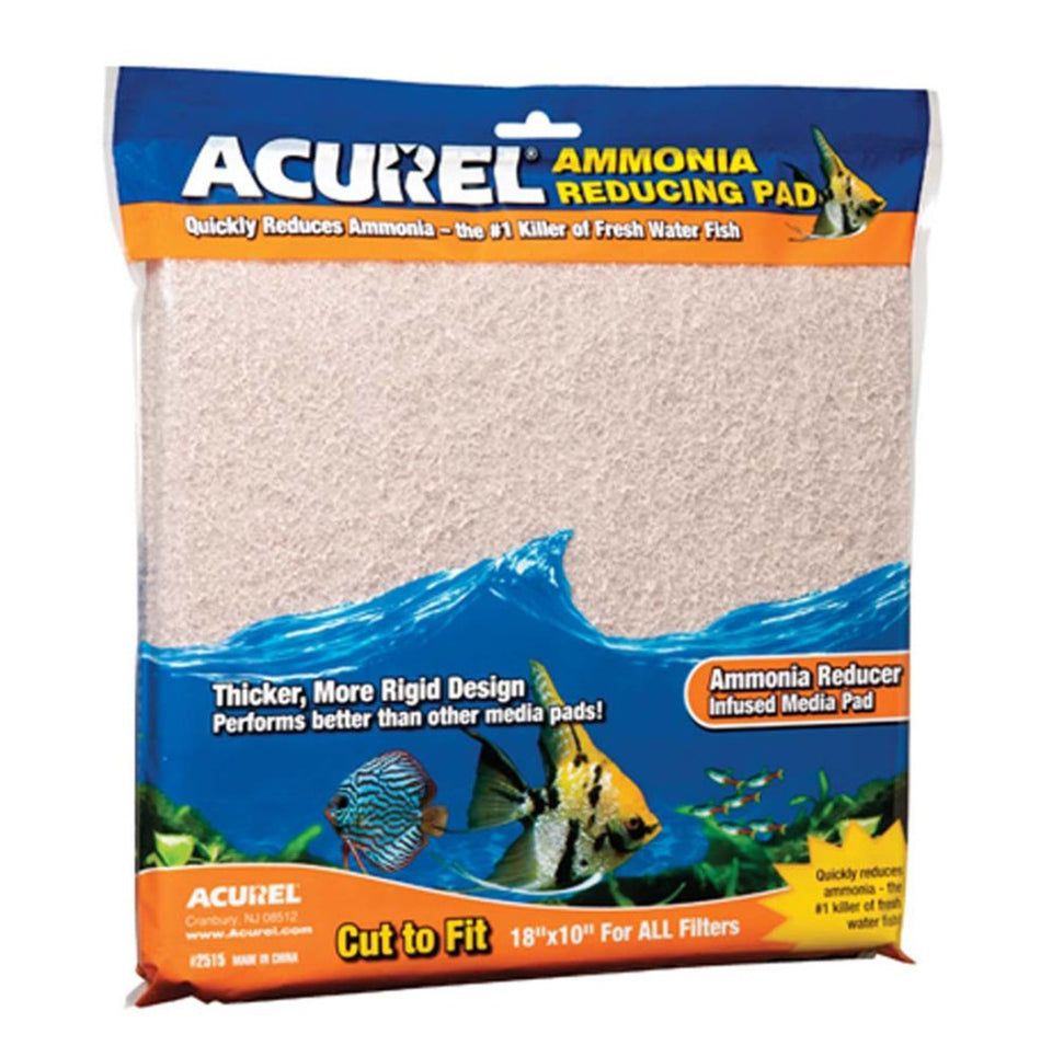 Acurel Cut to Fit Infused Media Pad Ammonia Reducing, Beige, 18 in x 10 in