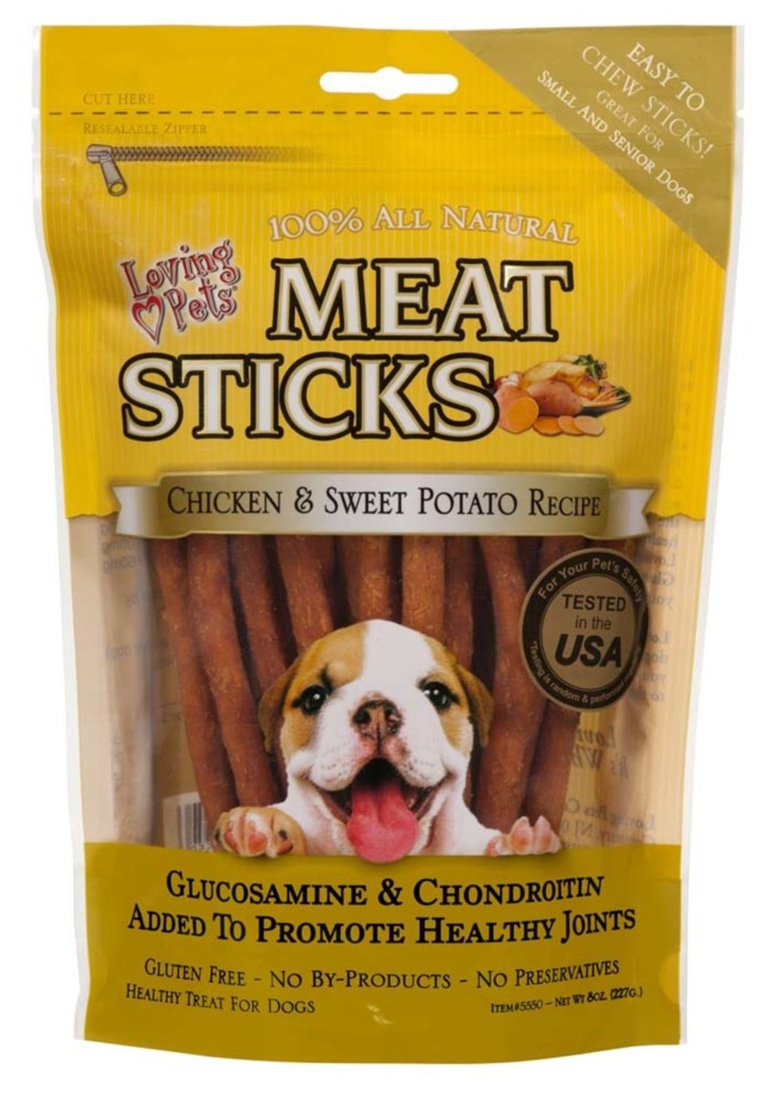 Loving Pets Meat Sticks Dog Treats Chicken Sweet Potato, 1ea/8 oz - Pets Perfect