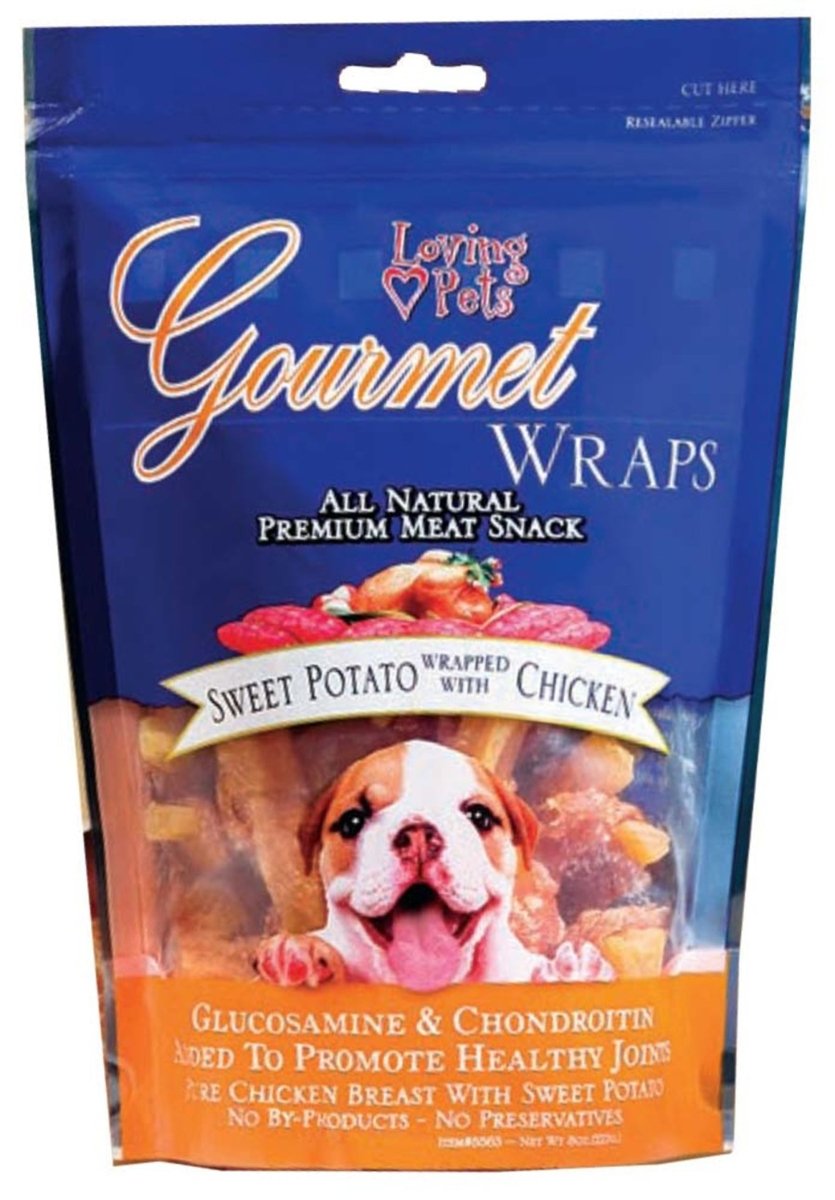 Loving Pets Gourmet Wraps Dog Treat Sweet Potato Chicken, 1ea/8 oz - Pets Perfect
