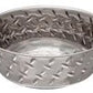 Loving Pets Diamond Plate Bowls with Non Skid Bottom Dog Dish Bowl Silver, 1ea/1 pt - Pets Perfect
