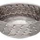 Loving Pets Diamond Plate Bowls with Non Skid Bottom Dog Dish Bowl Silver, 1ea/1 pt - Pets Perfect