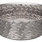 Loving Pets Diamond Plate Bowls with Non Skid Bottom Dog Dish Bowl Silver, 1ea/1 qt - Pets Perfect