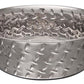 Loving Pets Diamond Plate Bowls with Non Skid Bottom Dog Dish Bowl Silver, 1ea/3 qt - Pets Perfect