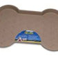 Loving Pets SpillProof Bone Shaped Dog Mat Tan, 1ea/LG - Pets Perfect