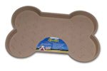 Loving Pets SpillProof Bone Shaped Dog Mat Tan, 1ea/LG - Pets Perfect