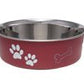 Loving Pets Classic Dog Bowl Merlot, 1ea/SM - Pets Perfect